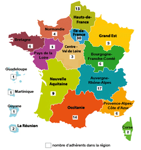 Carte régions